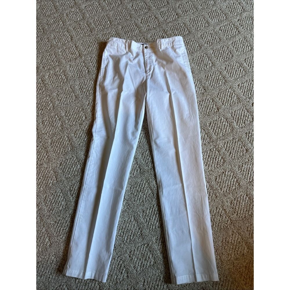 Polo Ralph‎ Lauren Boys Pants White Chinos Size 18 Cotton Youth Dress EUC